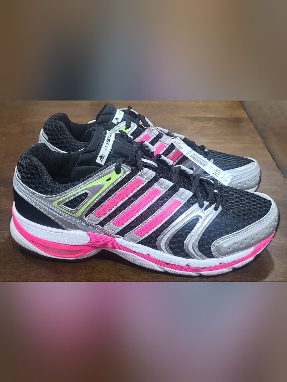 adidas Adistar Control 5 Black/Pink/Silver Shoes Unisex Men's 9.5 Women's 10.5